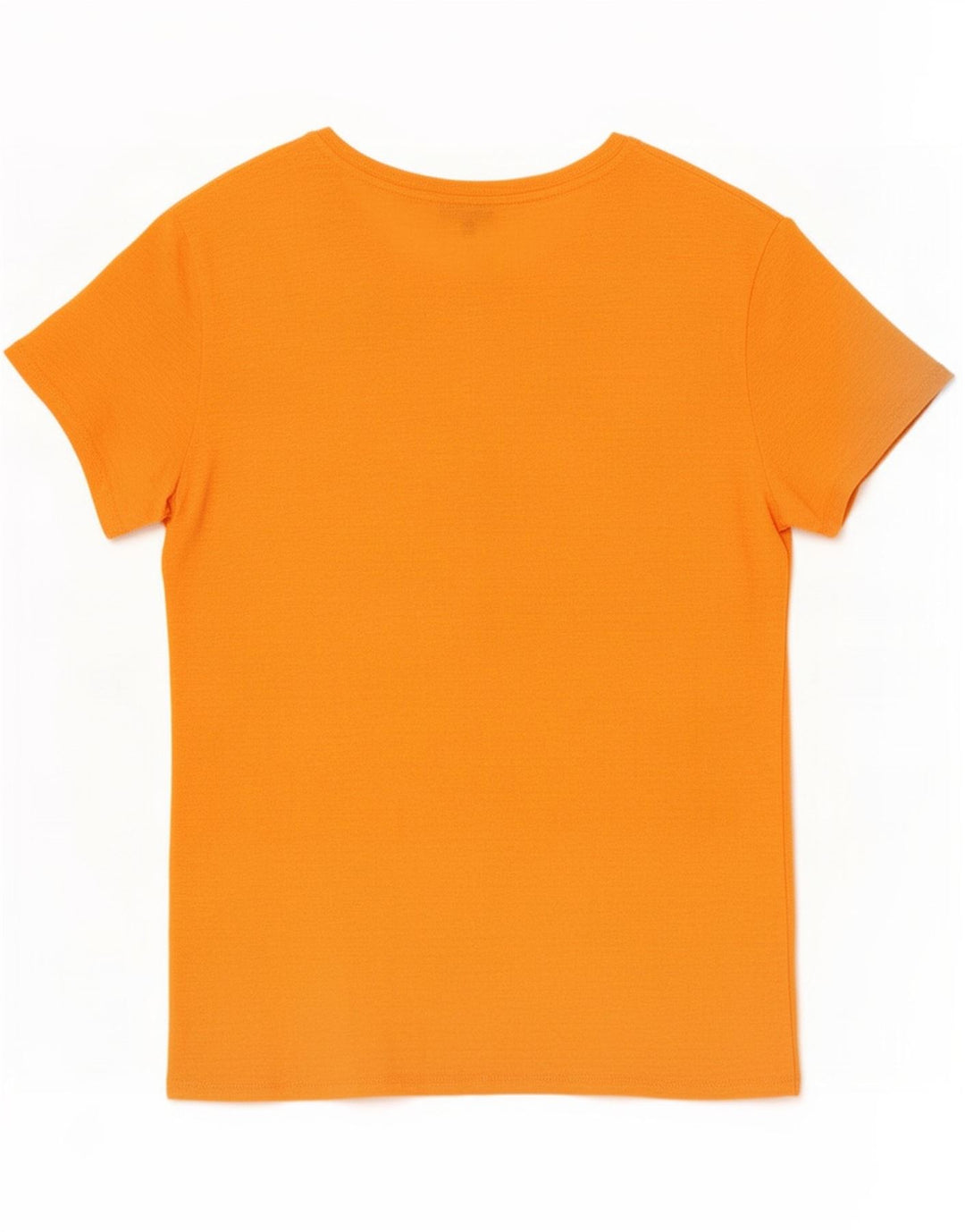 Camiseta feminina Massimo Dutti Top UK 14 Médio Laranja