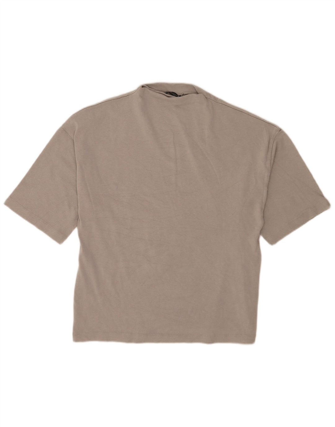 Camiseta feminina grande Zara UK 10 pequena cinza