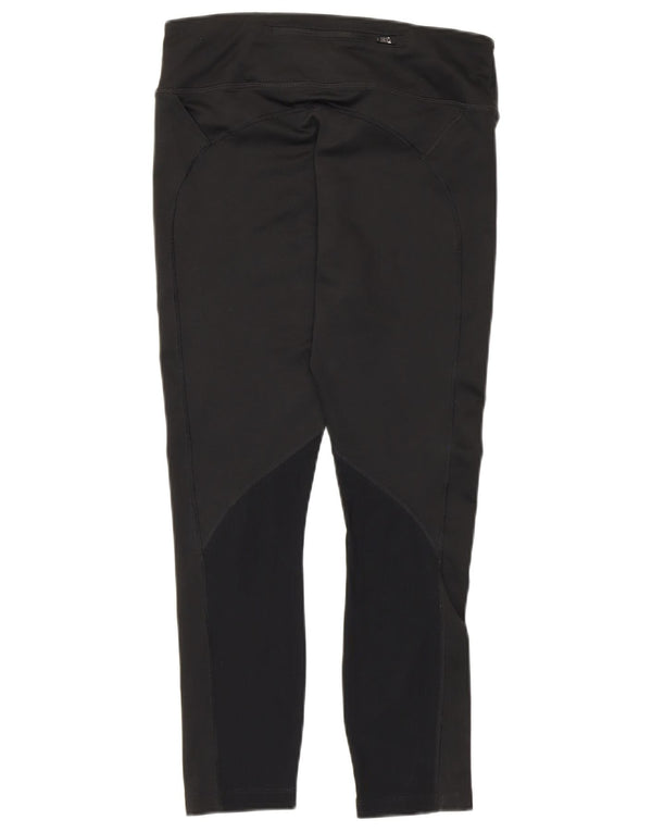 Leggings Nike Dri Fit Crop Femininas UK 12 Médio Preto Poliéster