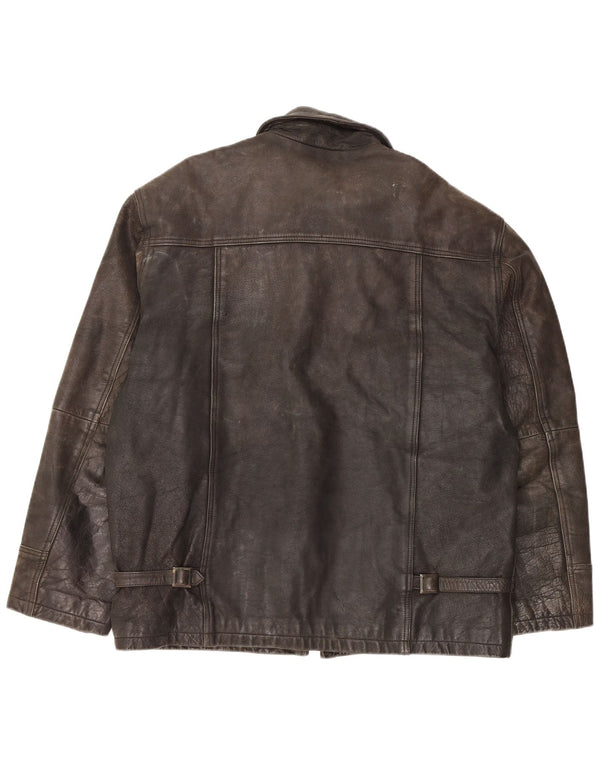 Jaqueta de couro masculina Tauri UK 42 XL couro preto