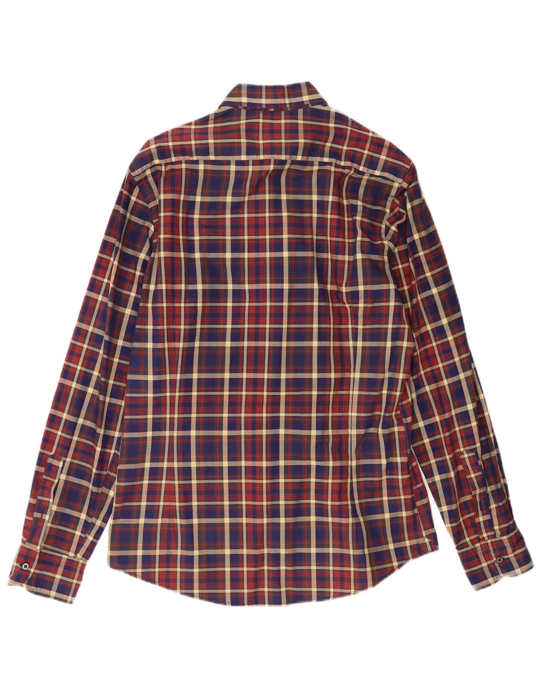 Camisa masculina Massimo Dutti média xadrez multicolorida
