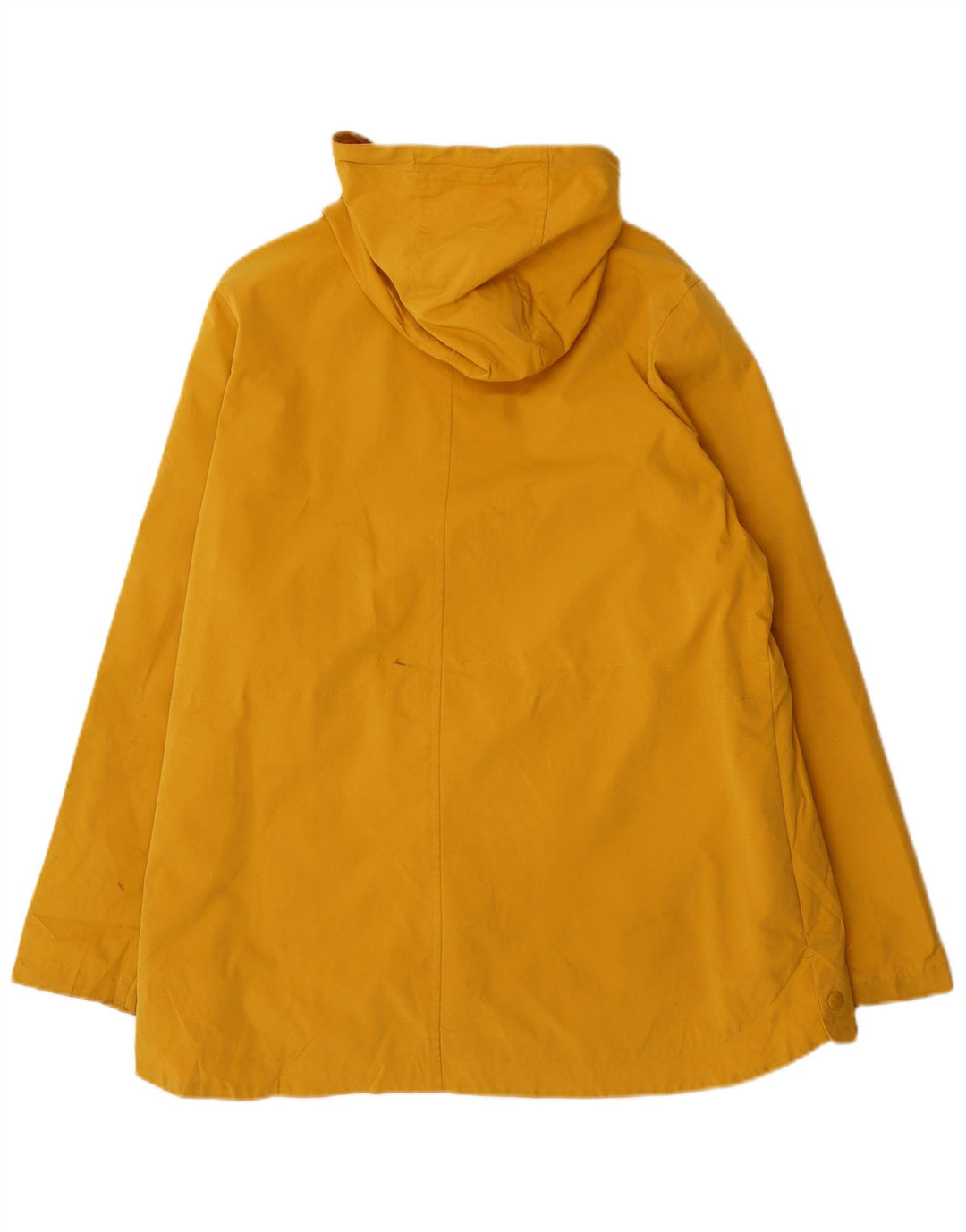 Capa de chuva feminina com capuz grande FAT FACE Reino Unido 16 grande poliéster amarelo