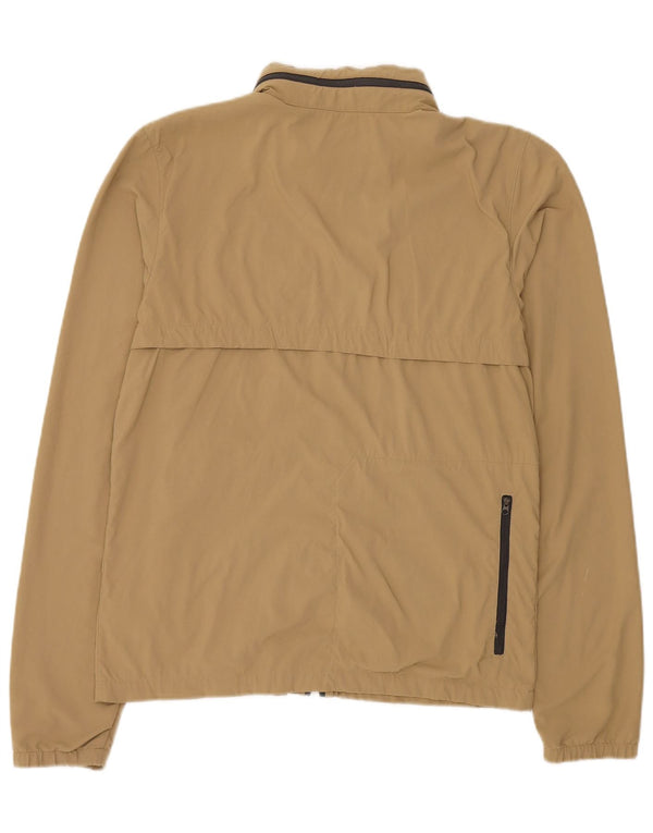 Jaqueta de chuva masculina The North Face com capuz e ajuste solto UK 36 Nylon bege pequeno