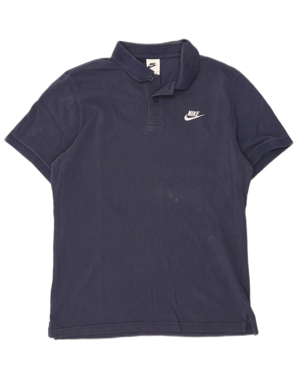 Camisa polo masculina Nike média azul marinho
