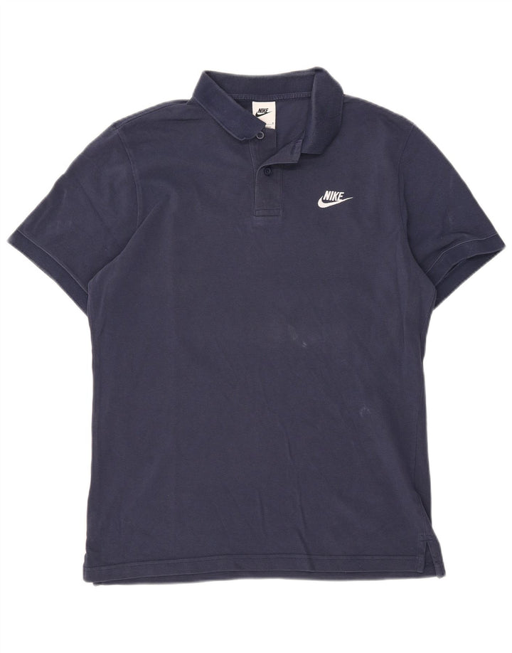 Camisa polo masculina Nike média azul marinho
