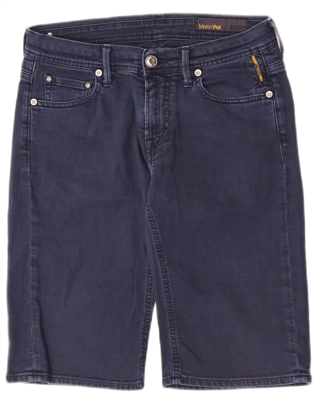 Shorts jeans masculino Meltin' Pot W31 algodão azul marinho médio