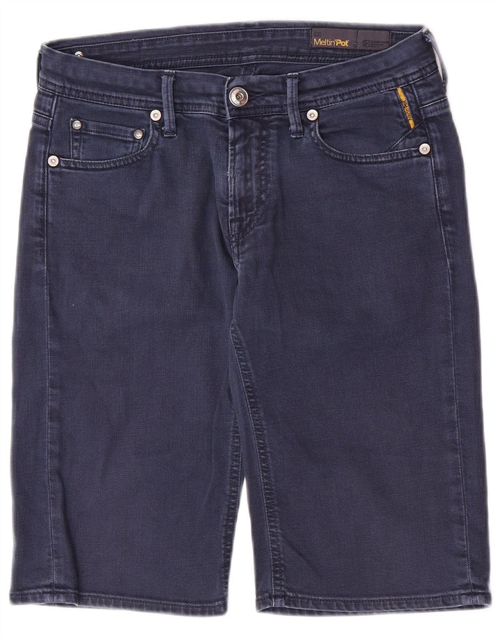 Shorts jeans masculino Meltin' Pot W31 algodão azul marinho médio