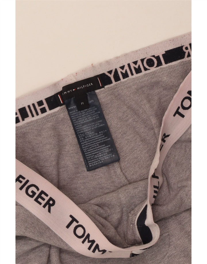 Tommy Hilfiger Mens Graphic Sport Shorts Médio Algodão Cinza