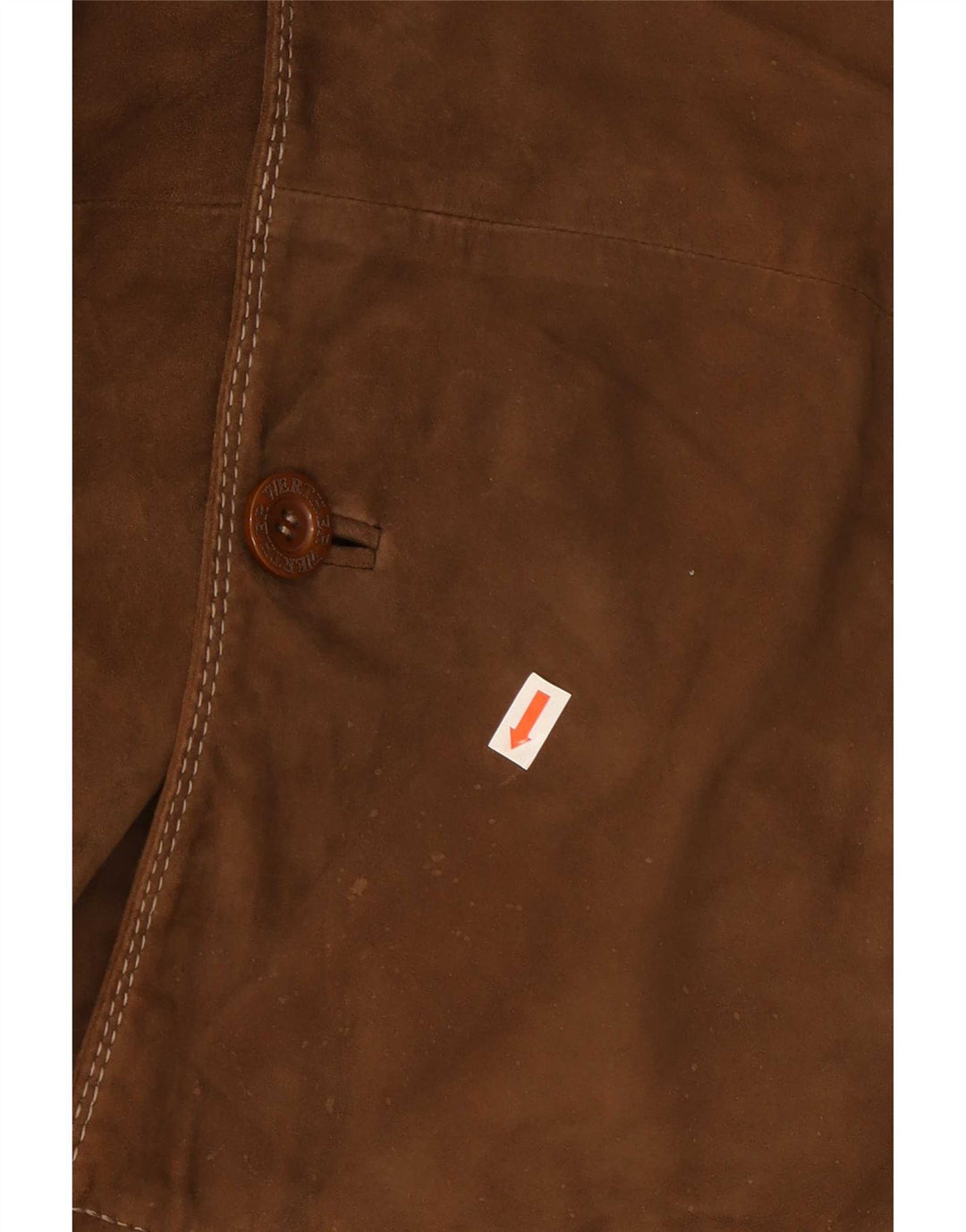 Jaqueta masculina de camurça Werther IT 54 2XL couro marrom