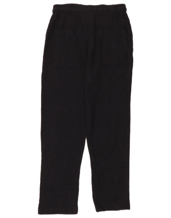 Calça chino reta feminina Zara cintura alta pequena W26 L26 preta