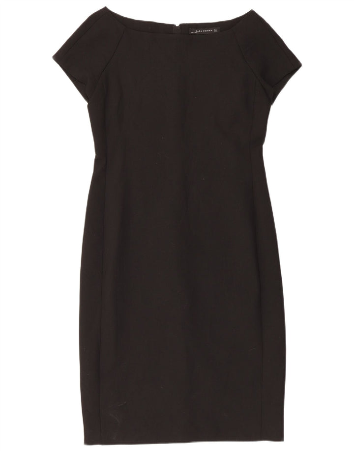 Vestido bainha feminino Zara Reino Unido 14 grande preto