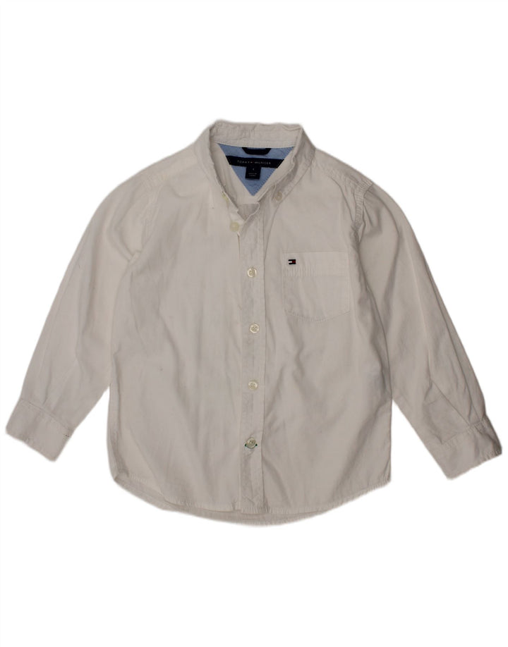 Camisa masculina TOMMY HILFIGER 3-4 anos algodão branco