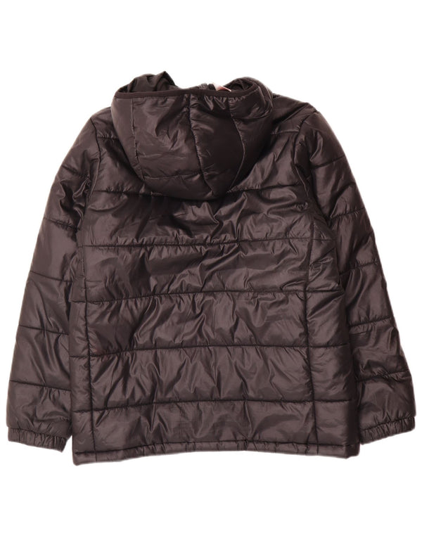 Casaco acolchoado com capuz Adidas Boys 11-12 anos preto poliéster