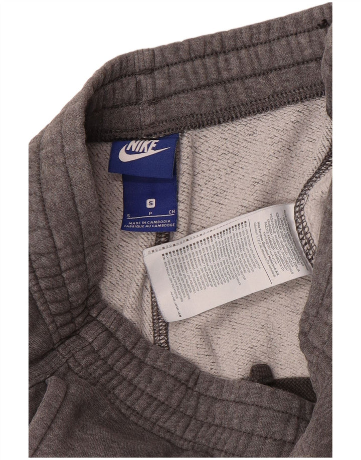 Calça esportiva feminina Nike Joggers UK 10 pequena cinza algodão