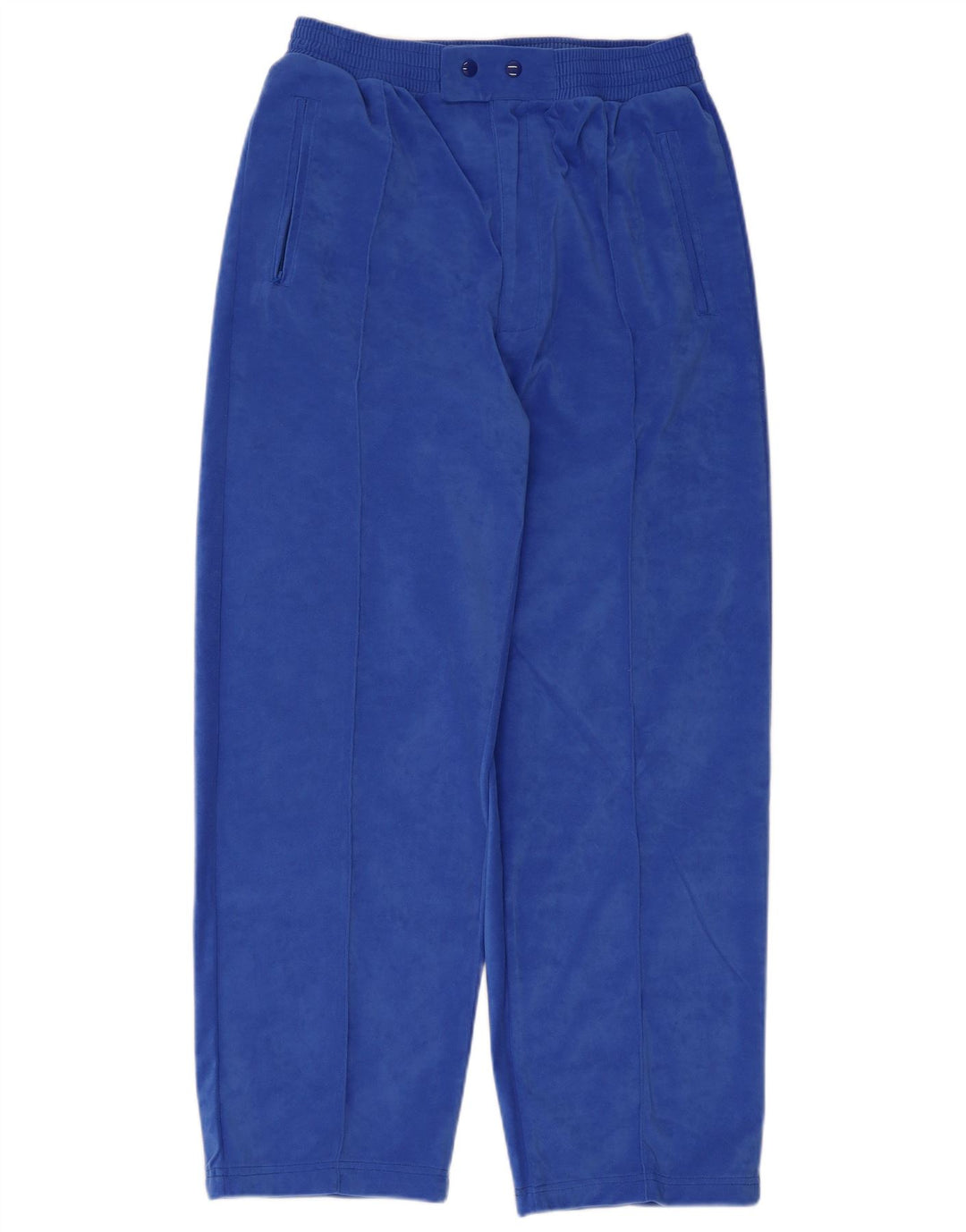 Calça de treino masculina vintage IT 50 poliéster azul grande