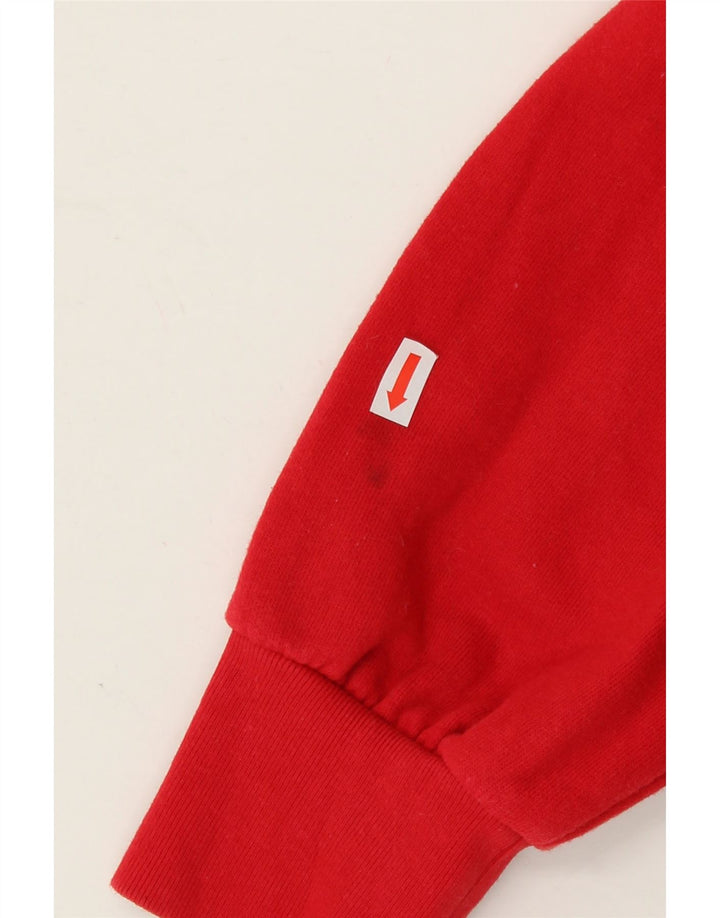 TOMMY HILFIGER Mens Graphic Hoodie Jumper XS Red Cotton Vintage Tommy Hilfiger and Second-Hand Tommy Hilfiger from Messina Hembry 