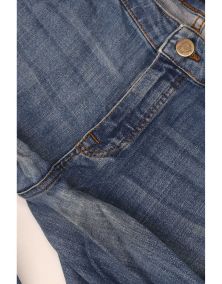 Jeans reto feminino Massimo Dutti EU 42 grande W32 L29 azul