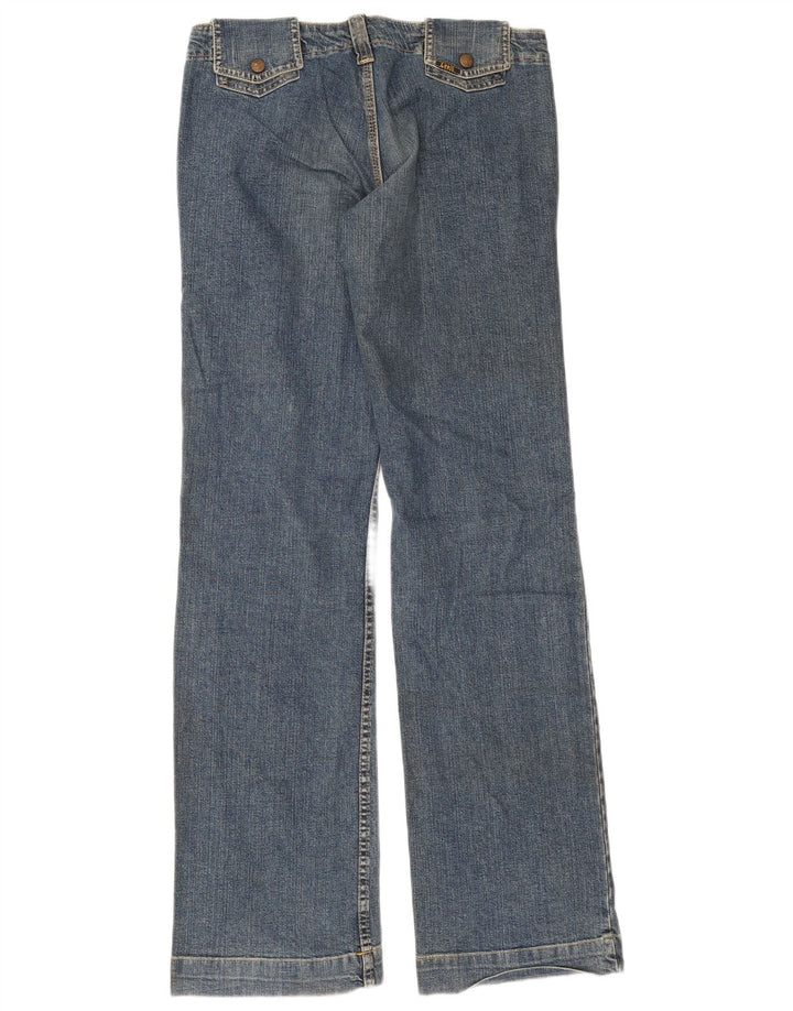 Lee Jeans feminino de perna larga W28 L30 algodão azul