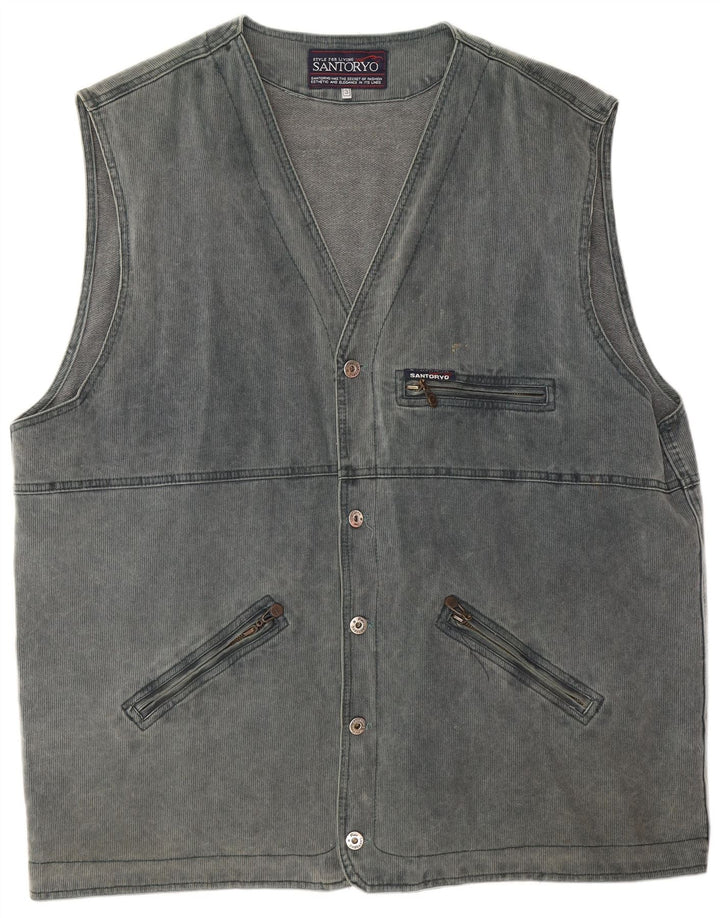 Colete utilitário masculino Santoryo UK 42 XL azul