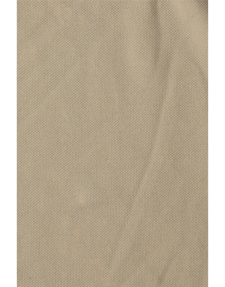 Camisa polo masculina Kappa pequena algodão bege
