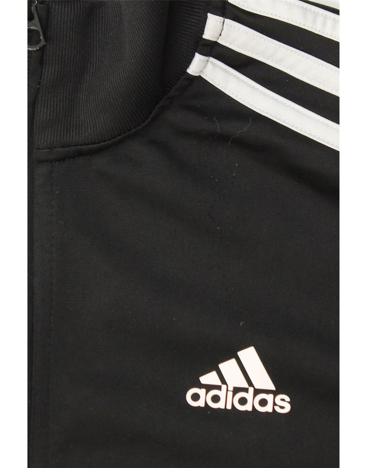 Adidas Womens Tracksuit Top Jacket UK 6 XS Preto