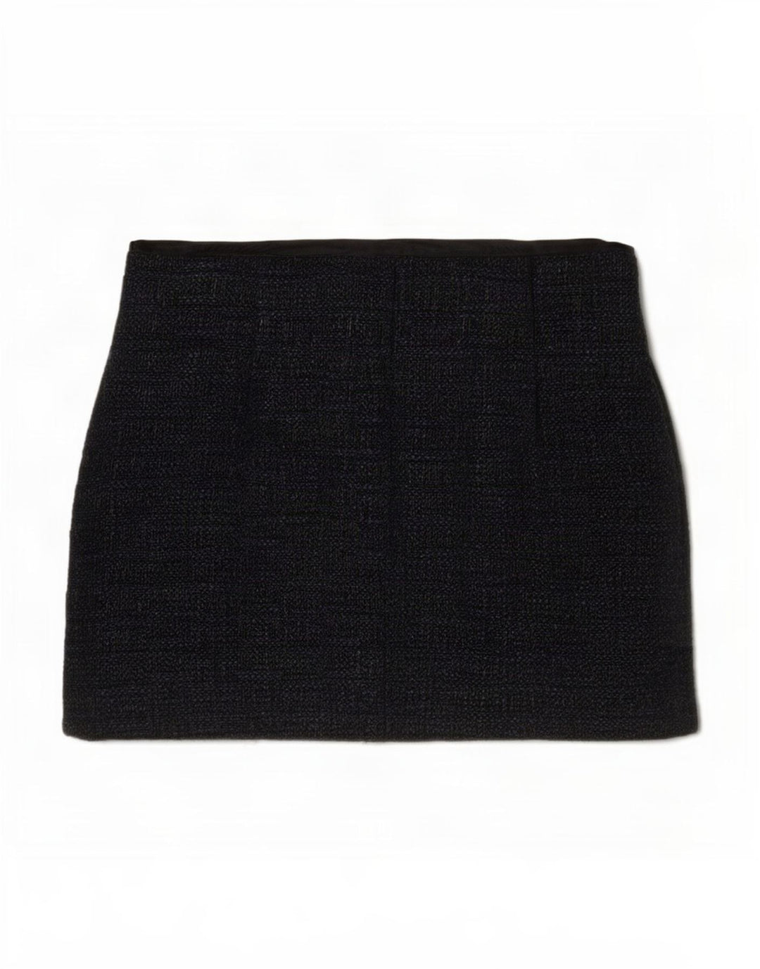 Mini saia feminina Zara pequena W26 preta