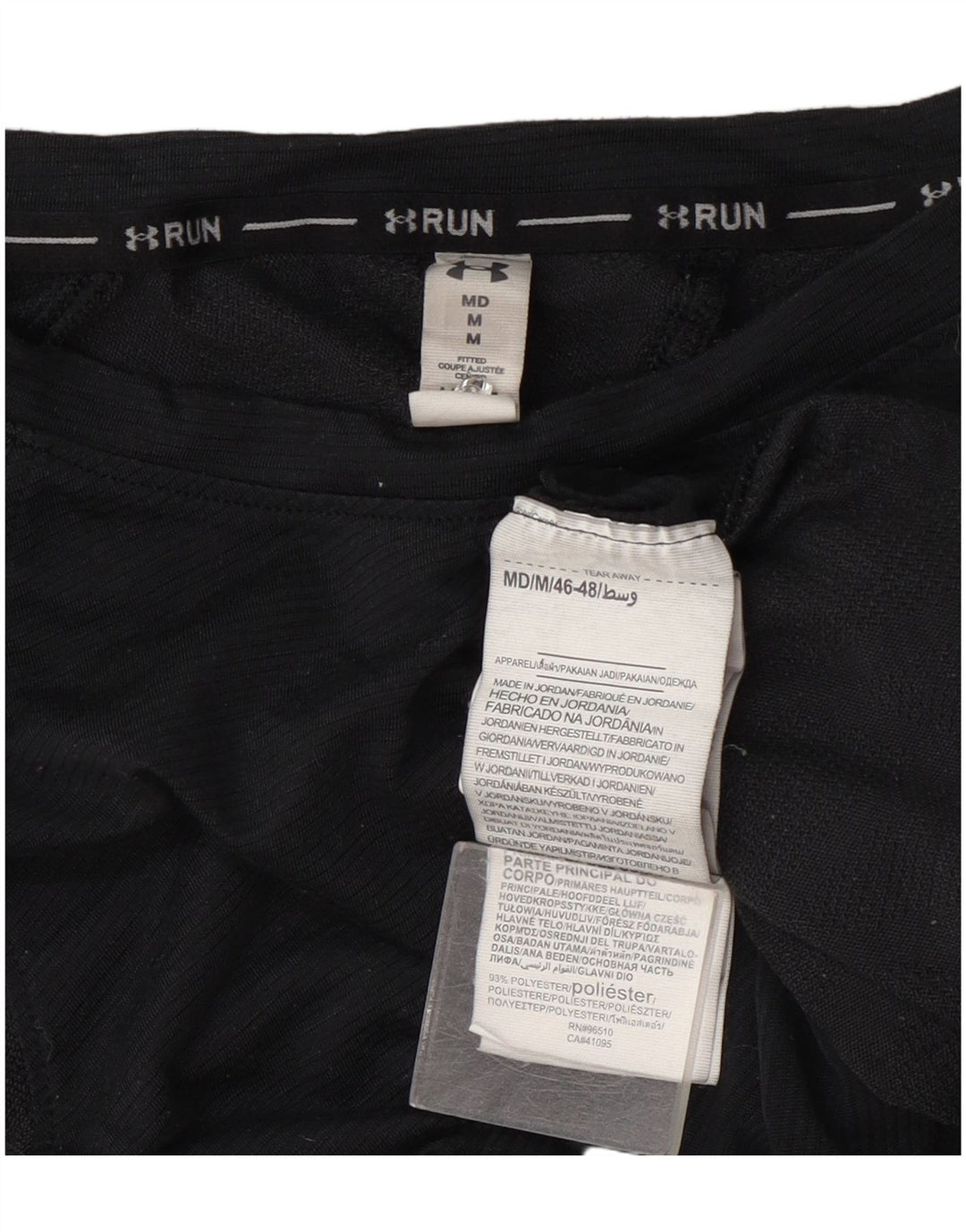 Camiseta feminina Under Armour UK 14 poliéster geométrico cinza médio