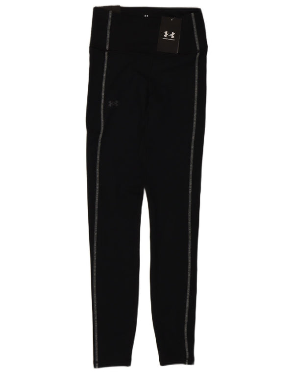 Leggings de cintura alta para mulher Under Armour UK 4 XS poliéster preto
