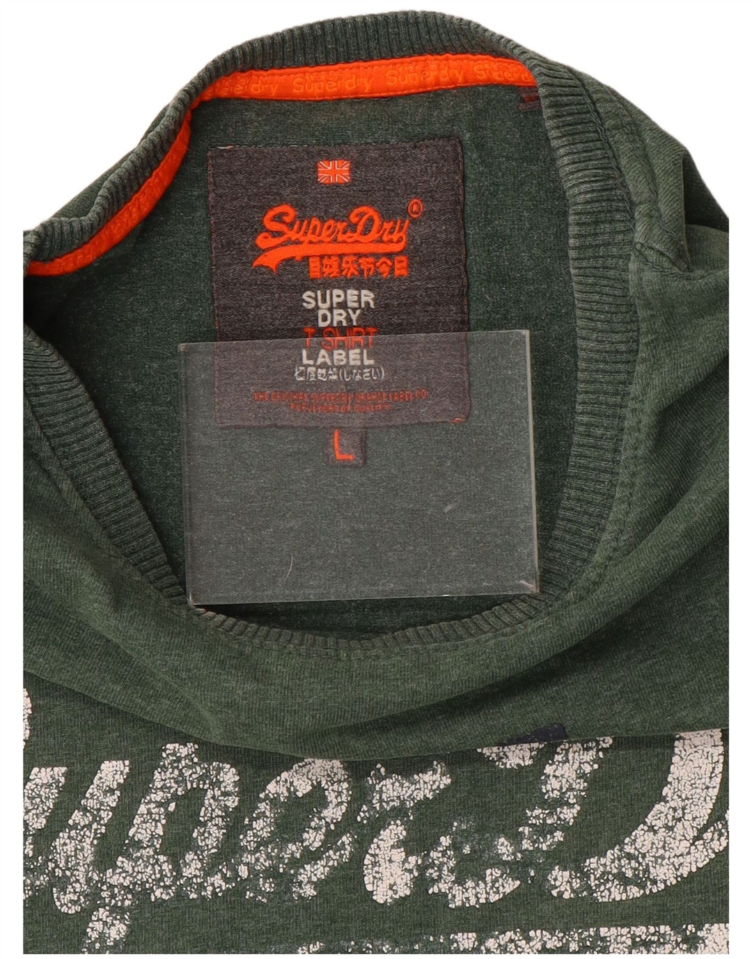 Camiseta gráfica masculina Superdry Top grande verde