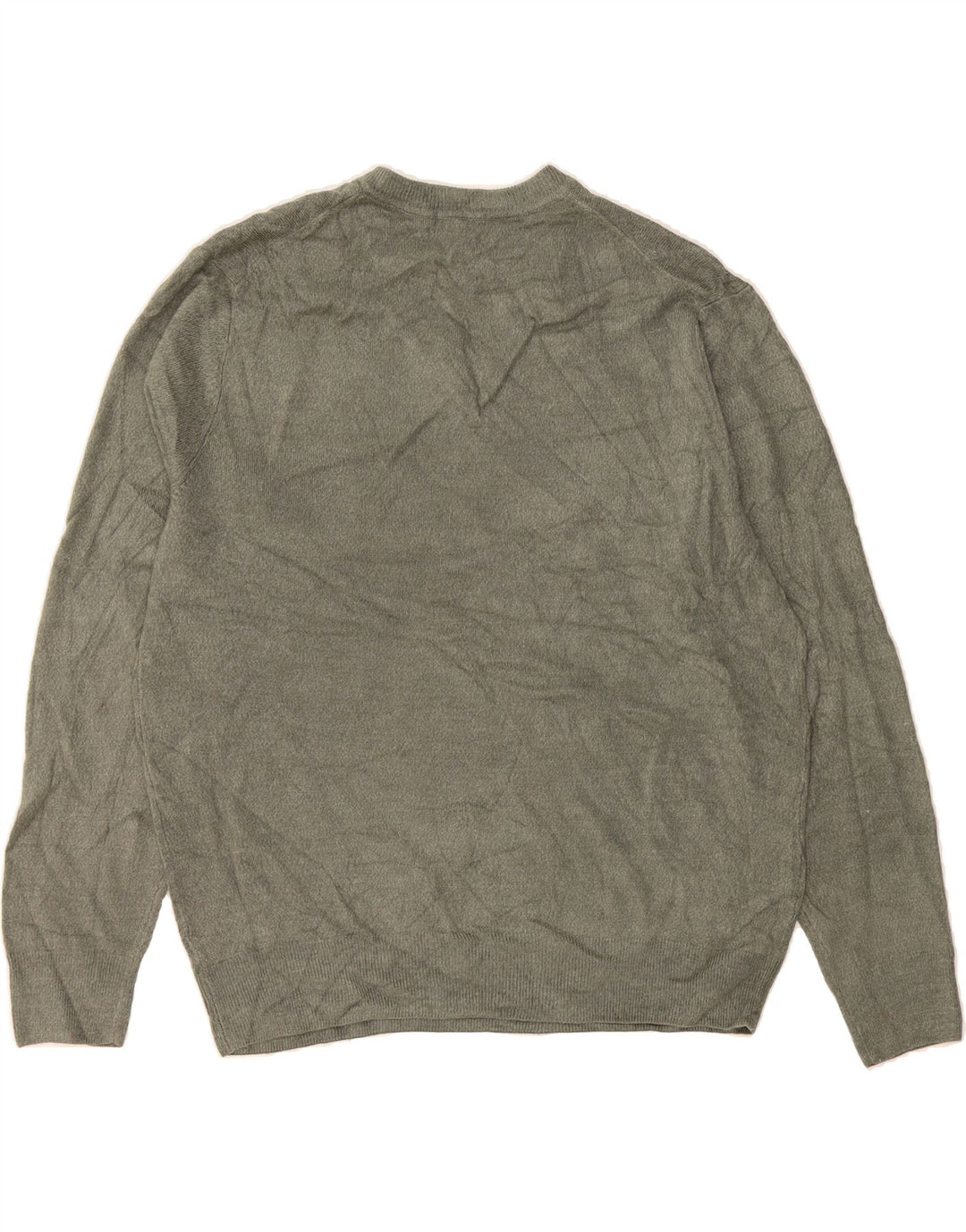 DOCKERS Mens V-Neck Jumper Sweater XL Green Acrylic Vintage Dockers and Second-Hand Dockers from Messina Hembry 