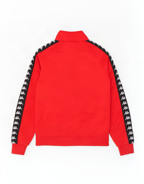 Kappa Mens Graphic Tracksuit Top Jaqueta Grande Poliéster Colorblock Vermelho
