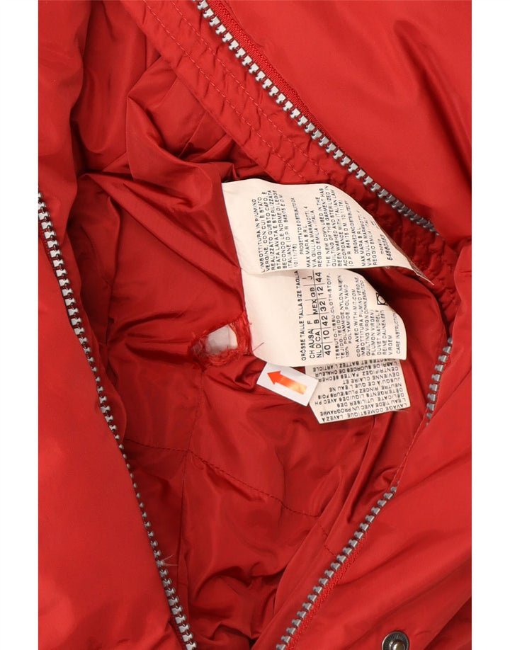 Jaqueta feminina acolchoada de fim de semana MAX MARA Reino Unido 12 médio vermelho poliamida inverno