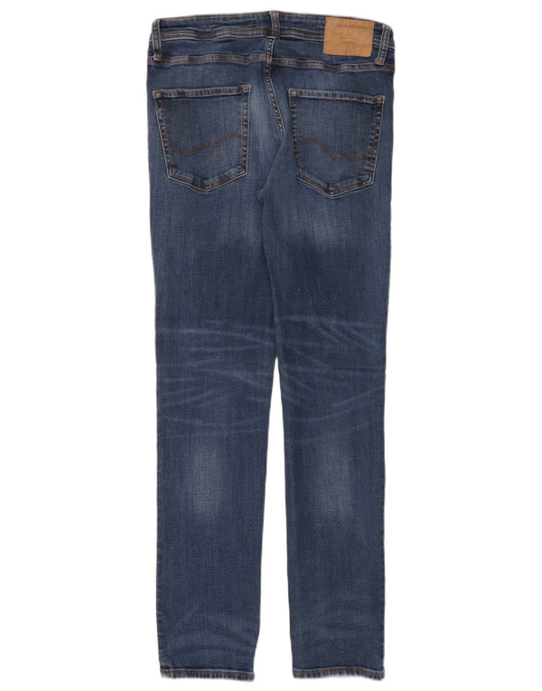 Jack & Jones masculino Tim Slim Fit jeans retos W30 L32 algodão azul