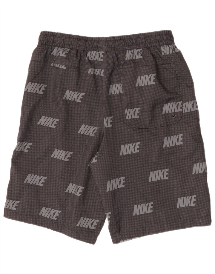 Shorts esportivos gráficos NIKE para meninos 13-14 anos XL cinza manchado de poliéster