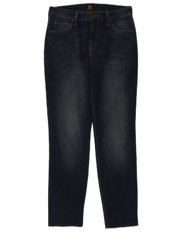 Lee Womens Scarlett High Skinny Jeans W29 L26 Azul Marinho Algodão