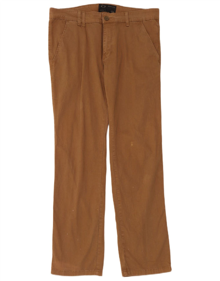 Calça Chino Reta Masculina Oakley W34 L33 Marrom