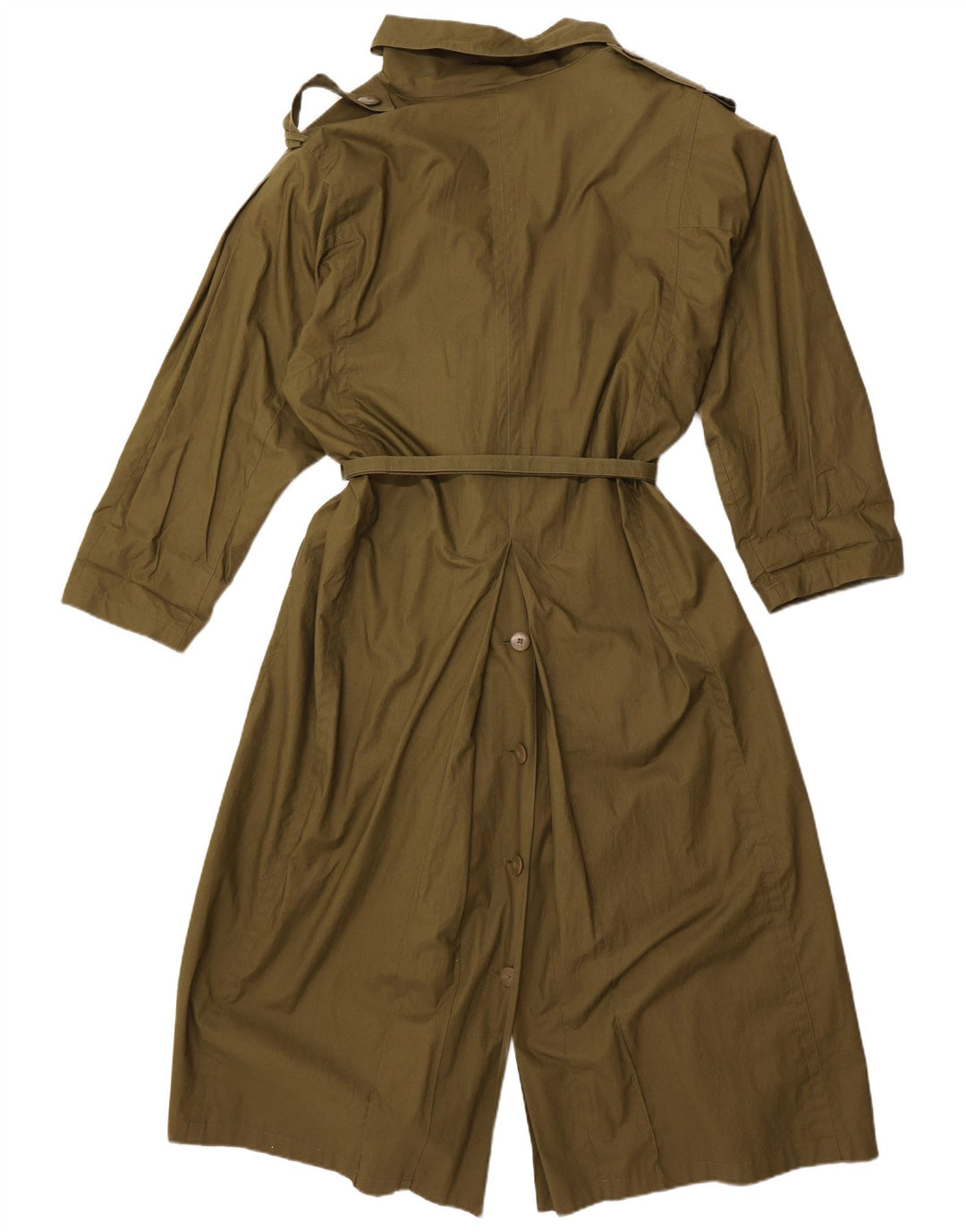 Trench Coat feminino VINTAGE EU 40 algodão cáqui médio