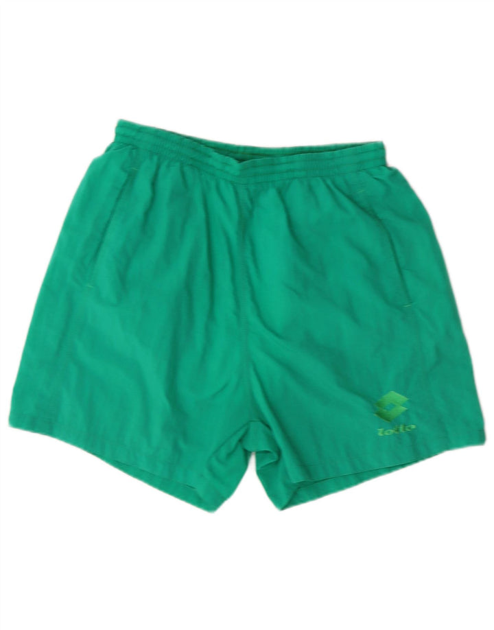 Lotto Mens Sport Shorts Médio Verde Nylon Esportes