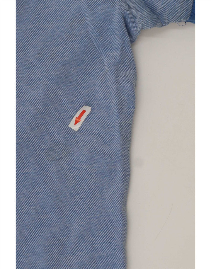 Camisa polo masculina Gant XL algodão manchado azul