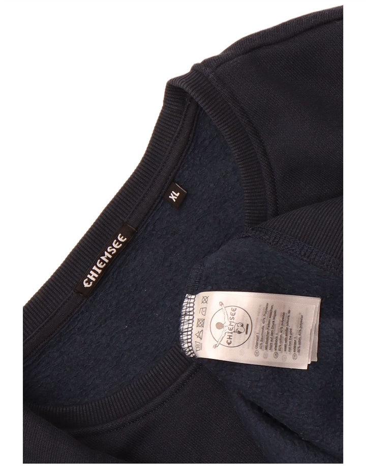Moletom masculino Chiemsee Jumper XL azul marinho algodão