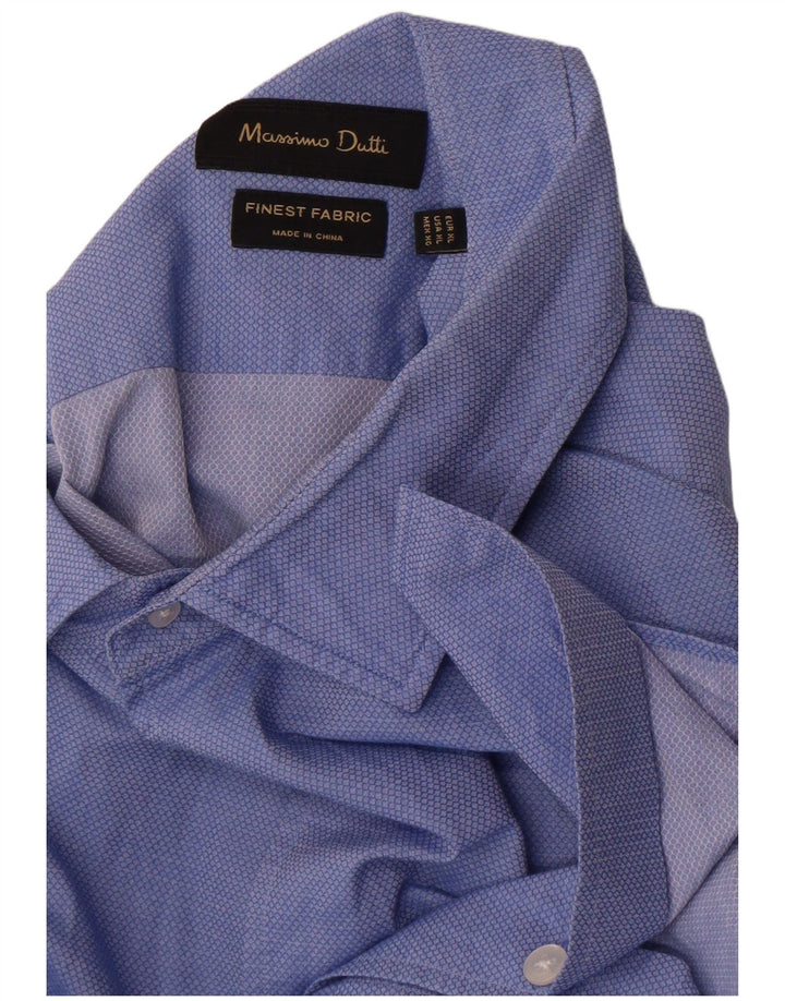Camisa masculina Massimo Dutti XL azul