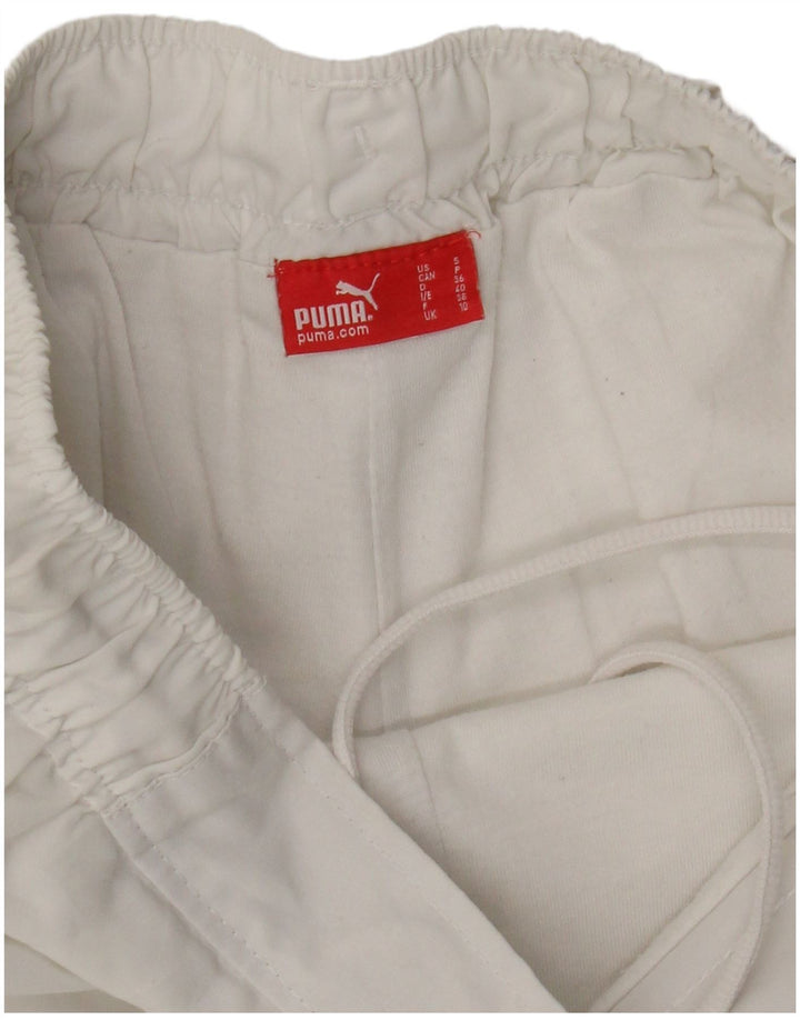 Shorts esportivos femininos PUMA UK 10 pequenos brancos