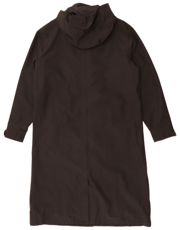 Capa de chuva feminina com capuz e espinhel Rohan UK 16 grande poliéster preto