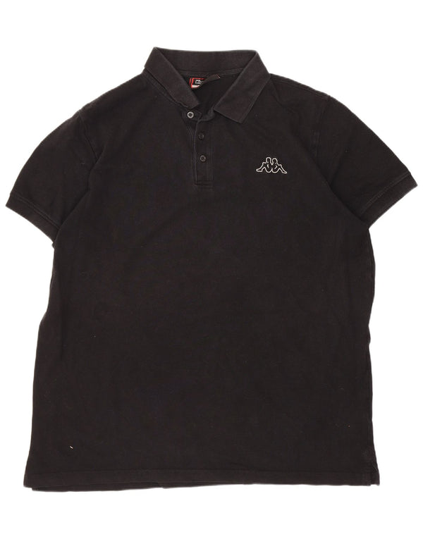 Camisa polo masculina Kappa XL algodão preto