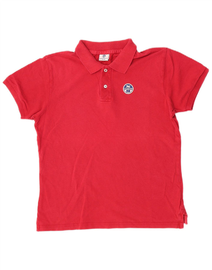 Camisa polo masculina North Sails médio algodão vermelho