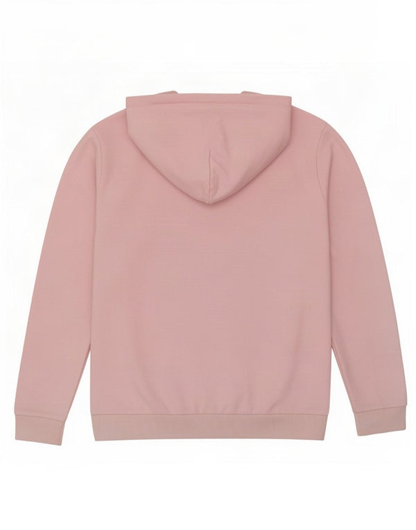 Adidas Womens Graphic Hoodie Jumper UK 14 Médio Algodão Rosa