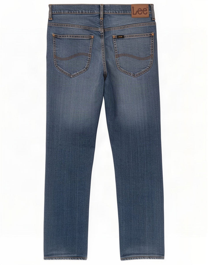Lee Mens Macky Straight Jeans W34 L28 Azul