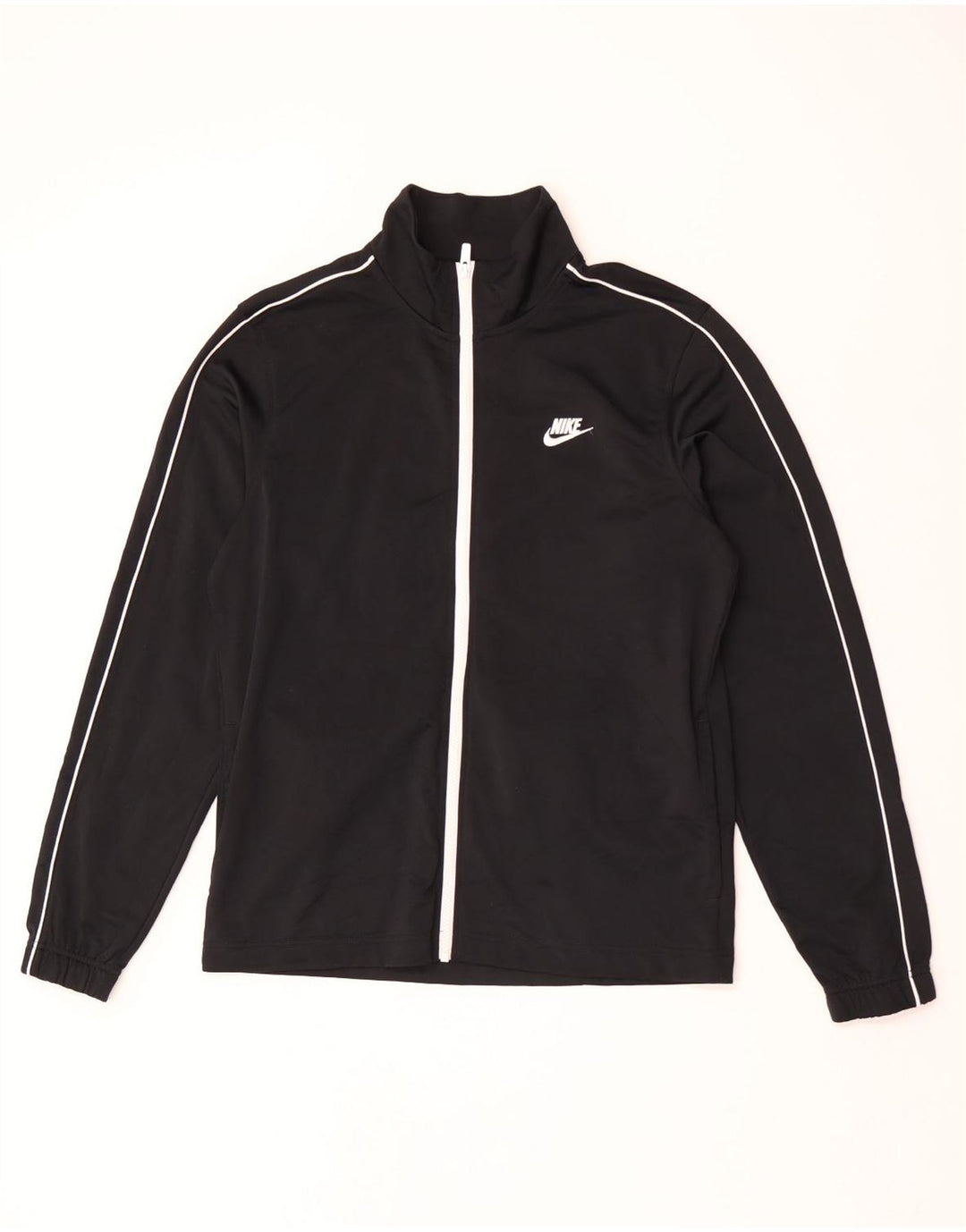Nike Mens Tracksuit Top Jacket Médio Preto Poliéster