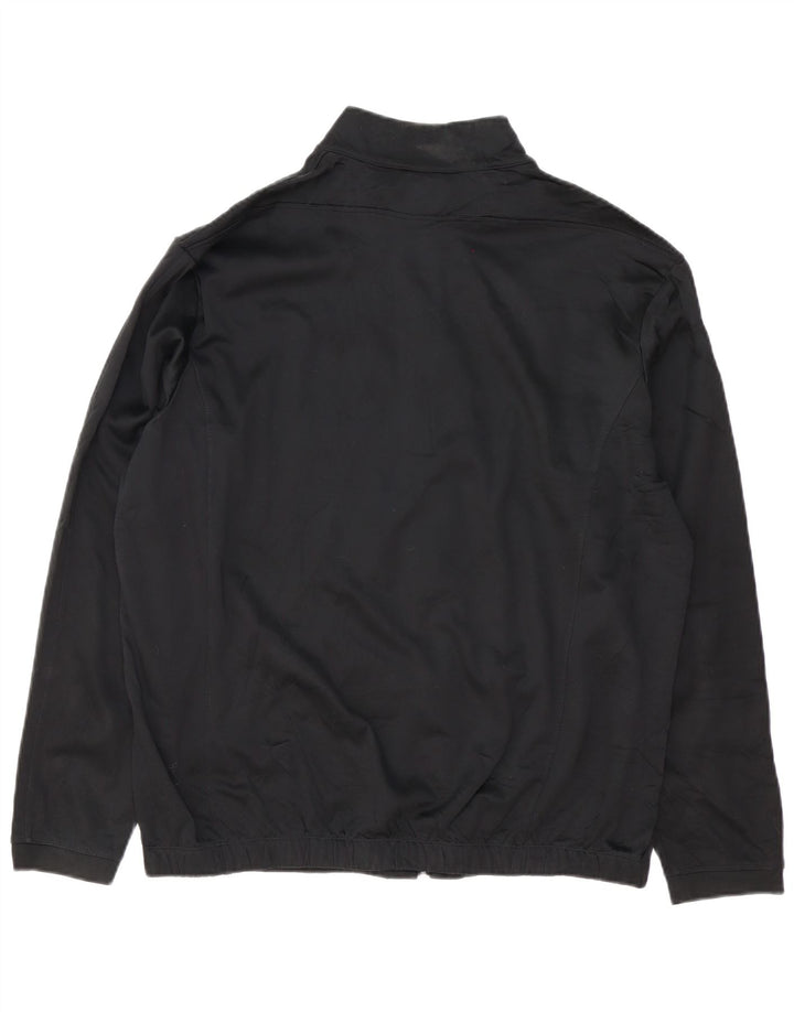 NIKE Masculino Therma-Fit Tracksuit Top Jaqueta Grande Poliéster Preto