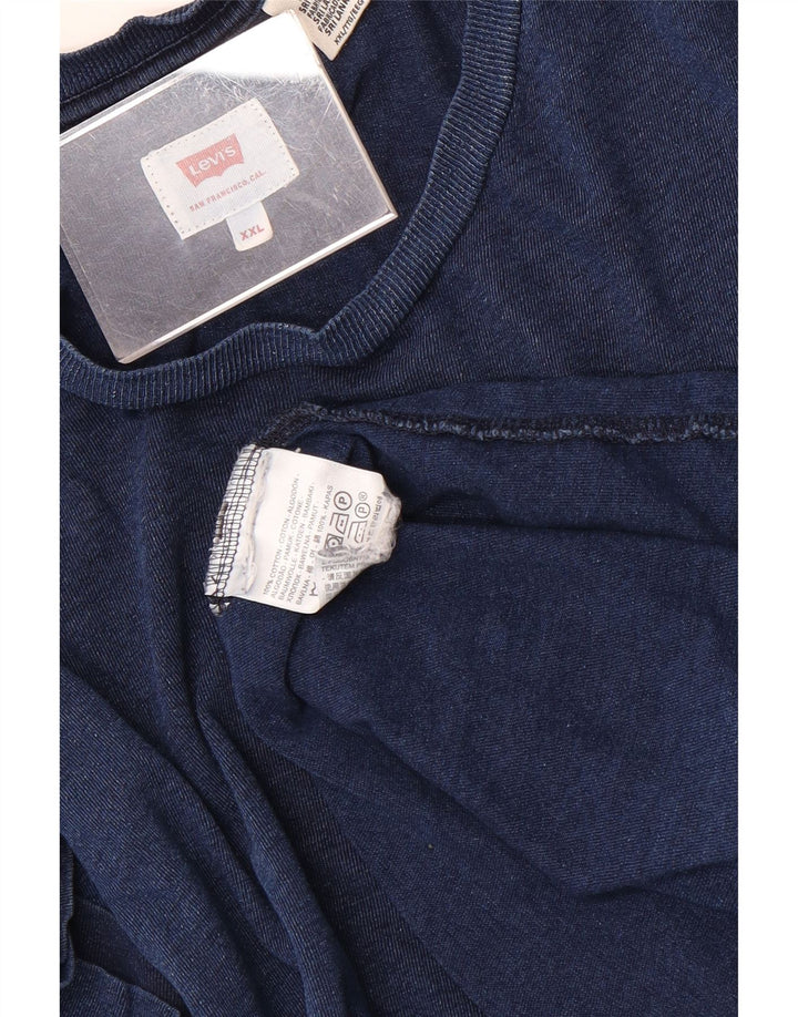 Camiseta masculina Levi's Top 2XL algodão azul